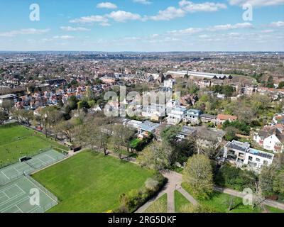 Golders Hill Park Londres UK drone vue aérienne Banque D'Images