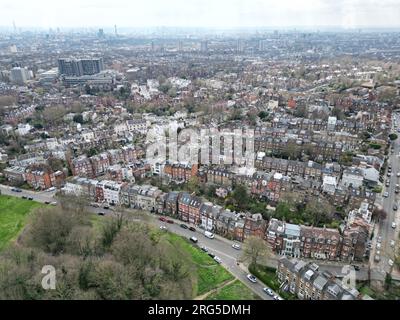 Hampstead North London UK vue aérienne drone Banque D'Images