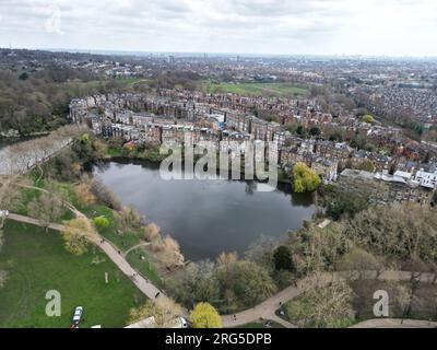 Hampstead North London UK vue aérienne drone Banque D'Images