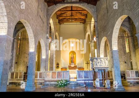 Italie, Toscane, Barga, Colleggiata di San Cristoforo, Collégiale de St Christophe Banque D'Images