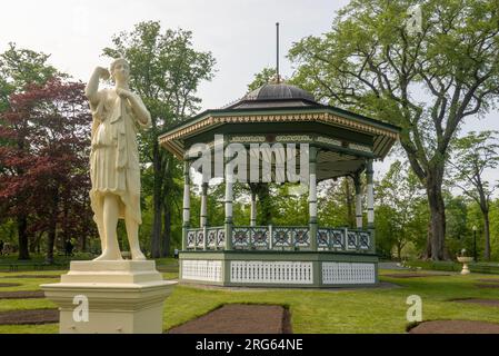 Statues dans les jardins publics de Halifax à Halifax en Nouvelle-Écosse Banque D'Images