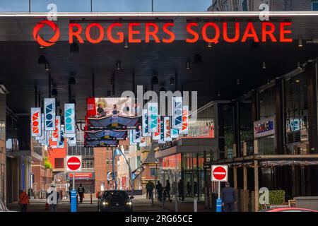 Rogers Square sur la rue Grafton au centre-ville de Halifax Nouvelle-Écosse Banque D'Images