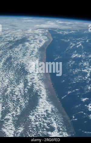 La côte de l'océan Indien du Kenya et de la Somalie. Banque D'Images