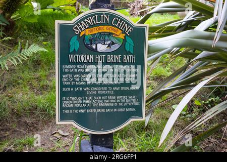 Bain de saumure chaude victorienne, shanklin Chine, iow, royaume-uni Banque D'Images