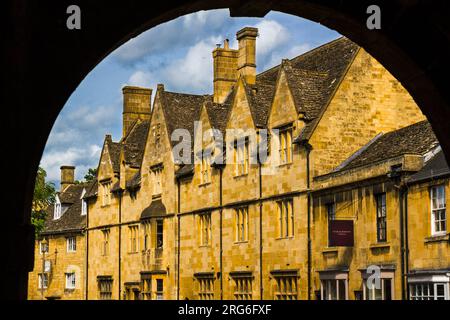 Place du marché, Chipping Camden, les Costwolds, Angleterre Banque D'Images