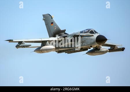 Tornado ECR de l'armée de l'air allemande lors de l'exercice Air Defender 2023 à Jagel, en Allemagne. Banque D'Images