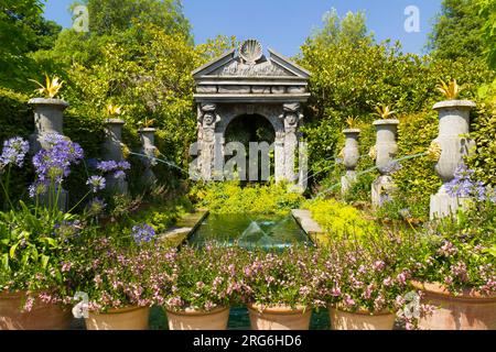 Jardins du château d'Arundel, Angleterre, Royaume-Uni Banque D'Images