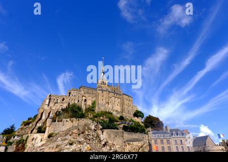 Le Mont Saint Michel en Normandie France Banque D'Images