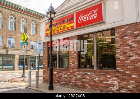 Athol Pizza sur main Street à Athol, ma Banque D'Images