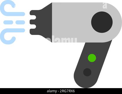 Illustration d'icône vectorielle de sèche-cheveux Illustration de Vecteur