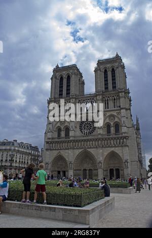 Paris, France : Cathédrale notre Damme. 11 juillet 2018 Banque D'Images