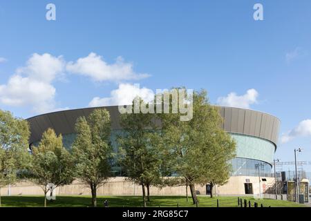 Liverpool, royaume-uni Mai, 16, 2023 M et S Bank Arena au King's Dock de Liverpool à Merseyside. Echo Arena sponsorisé par Marks et Spencer To Banque D'Images