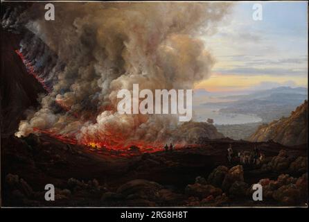 Une éruption du Vésuve 1824 par Johan Christian Dahl Banque D'Images