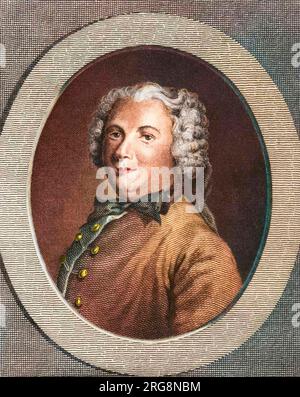 Portrait de Pierre Carlet de Chamblain de Marivaux (1688 - 1763) Banque D'Images