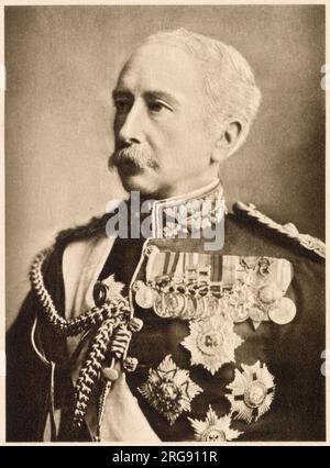 Maréchal Garnet Joseph Wolseley, 1e vicomte Wolseley (1833 - 1913), les premiers succès en Inde et en Afrique ont été suivis par une incompétence épouvantable pendant la guerre des Boers. Photographie prise lorsque Wolseley prenait sa retraite du poste de commandant en chef de l'armée britannique. Banque D'Images