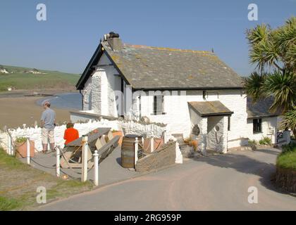 The Pilchard Inn, Burgh Island, South Devon. Banque D'Images