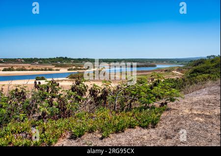 Vue sur la plage de Melides sur la côte de l'Alentejo au Portugal Banque D'Images