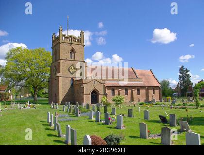 Christ Church, un bâtiment classé Grade II à Lower Broadheath, près de Worcester, Worcs. Banque D'Images