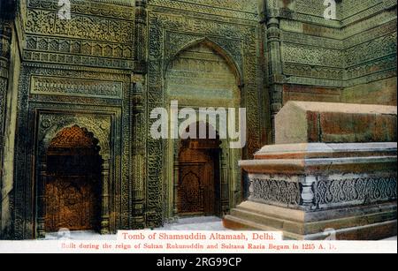 Delhi, Inde - Tombeau de Shams Uddin Altamash (Shams ud-DIN Iltutmish). Banque D'Images