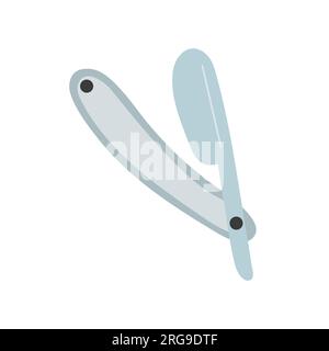 Rasoir de coiffeur plat Illustration de Vecteur