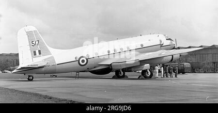 Handley page Hastings T.5 TG517 de la Strike Command Bombing School (SCBS) RAF Lindholme Banque D'Images