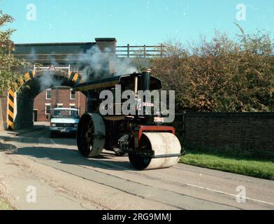 Fowler Road Roller, regn, GS 2538, numéro 18882, n° 1. Construit en 1931 par John Fowler & Co. À Leeds, alimenté par une machine à vapeur composée. Banque D'Images