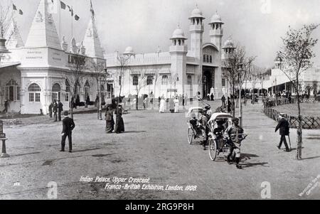 Indian Palace - Upper Crescent - exposition franco-britannique à White City, Londres. Banque D'Images