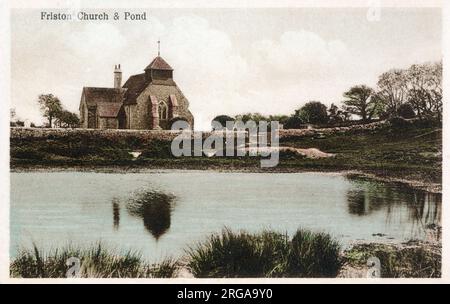 St Mary the Virgin Church, Friston, East Sussex. Test final. Banque D'Images