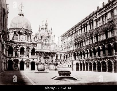 C.1890 Italie Venise Venise - Palais des Doges Banque D'Images