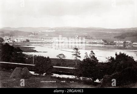 Photographie du XIXe siècle : Lochgilphead est une ville et un ancien burgh à Argyll et Bute, en Écosse, au Royaume-Uni. Banque D'Images