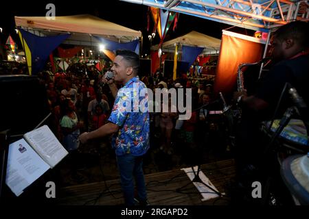 salvador, bahia, brésil - 26 juin 2022 : Fête de Sao Joao à Pelourinho, centre historique de la ville de Salvador Banque D'Images