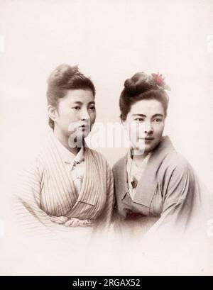 Portrait de studio vintage 19th Century, Japon Banque D'Images