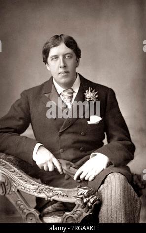 Portrait d'Oscar Wilde, c.1890 Banque D'Images