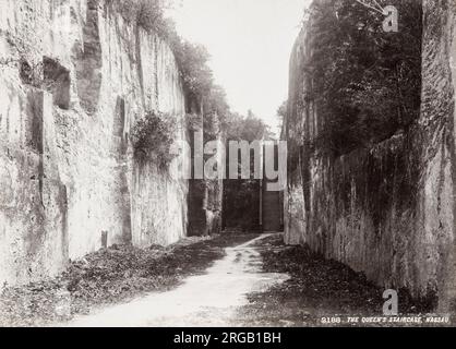 Photo de la fin du XIXe siècle : l'escalier de la Reine, Nassau, Bahamas Banque D'Images