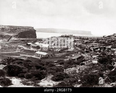 C.1880 s Australie Sydney Harbour - Les chefs Banque D'Images