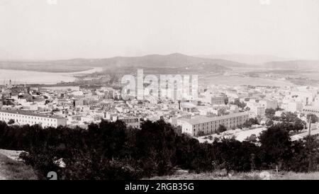 Photographie du XIXe siècle : Annaba est une ville portuaire du nord-est de l'Algérie, anciennement appelée Bone. Banque D'Images