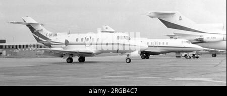 Hawker Siddeley HS-125-3B F-GFDB (msn 25131), de Societe. Conquête (Aviasud). Banque D'Images