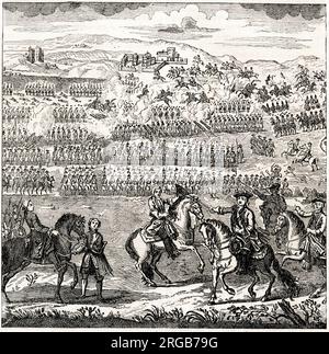 La bataille de Culloden, le 16 avril 1746, pendant la montée Jacobite. Banque D'Images
