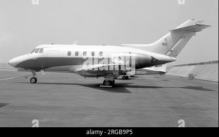 Hawker Siddeley HS-125 Series 1A/522 N2601 (msn 25060), de Mobil Oil Comapny, à Los Angeles en juillet 1967. Banque D'Images