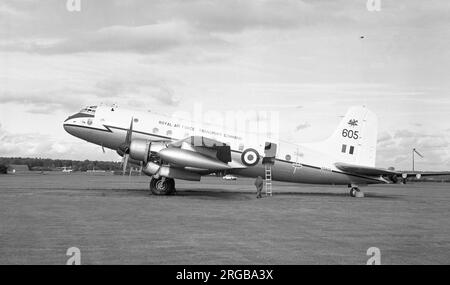 Royal Air Force - Handley page HP.67 Hastings C.1 TG605 (msn 83, ligne 81), de l'escadron no 24, à la RAF Colerne. Banque D'Images