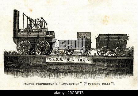 « Locomotion » de George Stephenson, alias « Puffing Billy » train de locomotives Banque D'Images