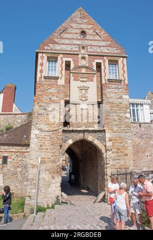 Porte de Nevers Saint Valery sur somme Banque D'Images