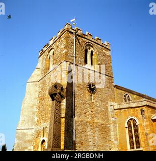 Église paroissiale de All Saints, Lamport, Northamptonshire Banque D'Images