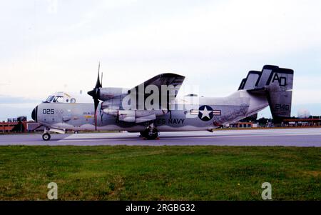 United States Navy - Grumman C-2a(R) Greyhound 162140 (msn 20, code de base 'AO', indicatif d'appel '025'), de VAW-120. Banque D'Images