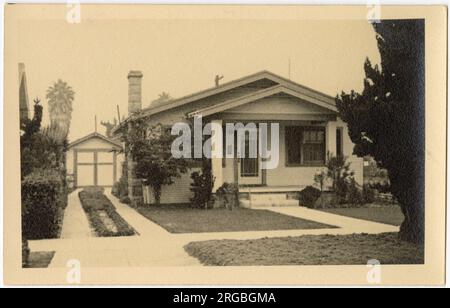 Bungalow, 4173 2nd Avenue, Los Angeles, Californie, USA - construit en 1924. Banque D'Images