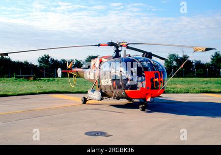 Koninklijke Luchtmacht - Aerospatiale se.3160 Alouette III H-20 (msn 1320), du vol SAR, à la RAF Fairford pour le Royal International Air Tattoo le 20 juillet 1991. (Koninklijke Luchtmacht - Royal Netherlands Air Force) Banque D'Images