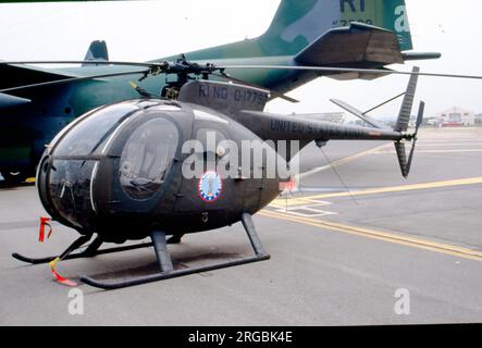 Armée des États-Unis - Hughes OH-6A O-17792 (msn 0343, 66-17792), du 1st Bataillon, 126th Aviation Regiment, Garde nationale de Rhode Island. Banque D'Images