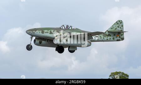 Messerschmitt me 262, arrivant à la RAF Fairford pour le Royal International Air Tattoo 2023. Banque D'Images