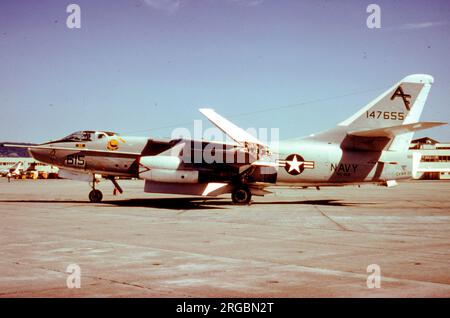 Marine des États-Unis (USN) - Douglas KA-3B Skywarrior 147655 (MSN 12419, code de base 'AF', indicatif d'appel '615'), de VAK-208. Banque D'Images