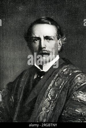 David Lloyd George, politicien libéral, portrait de Luke Fildes Banque D'Images